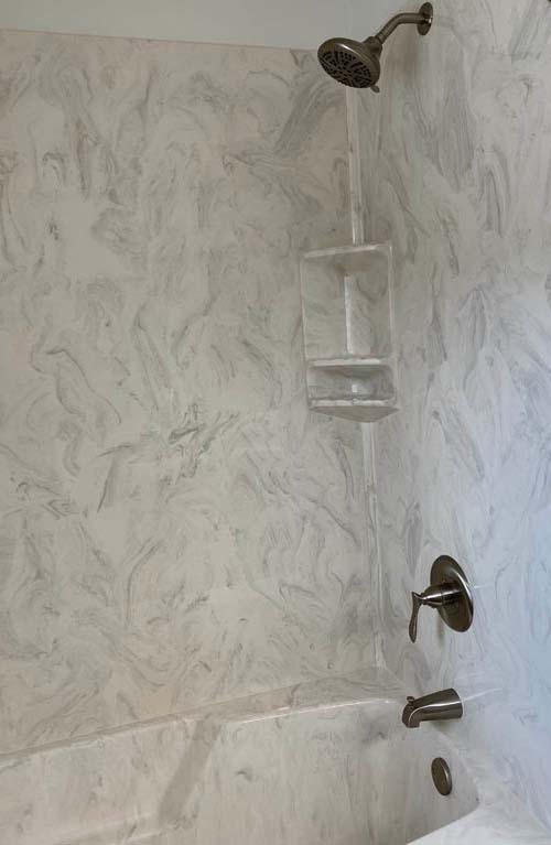 Cultured discount marble shower