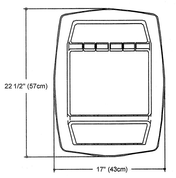 recessed single piece soap and shampoo holder