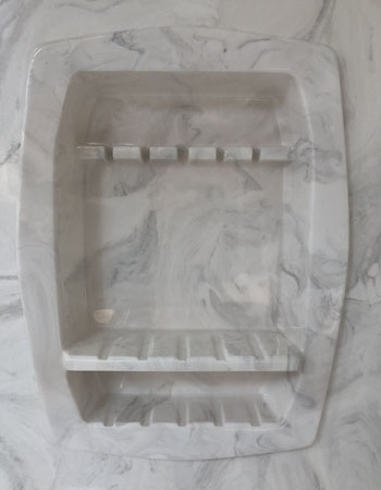 SOAP DISHES AND SHAMPOO SHELVES - IMI Today  Cultured Marble Shower & Bath  Professionals