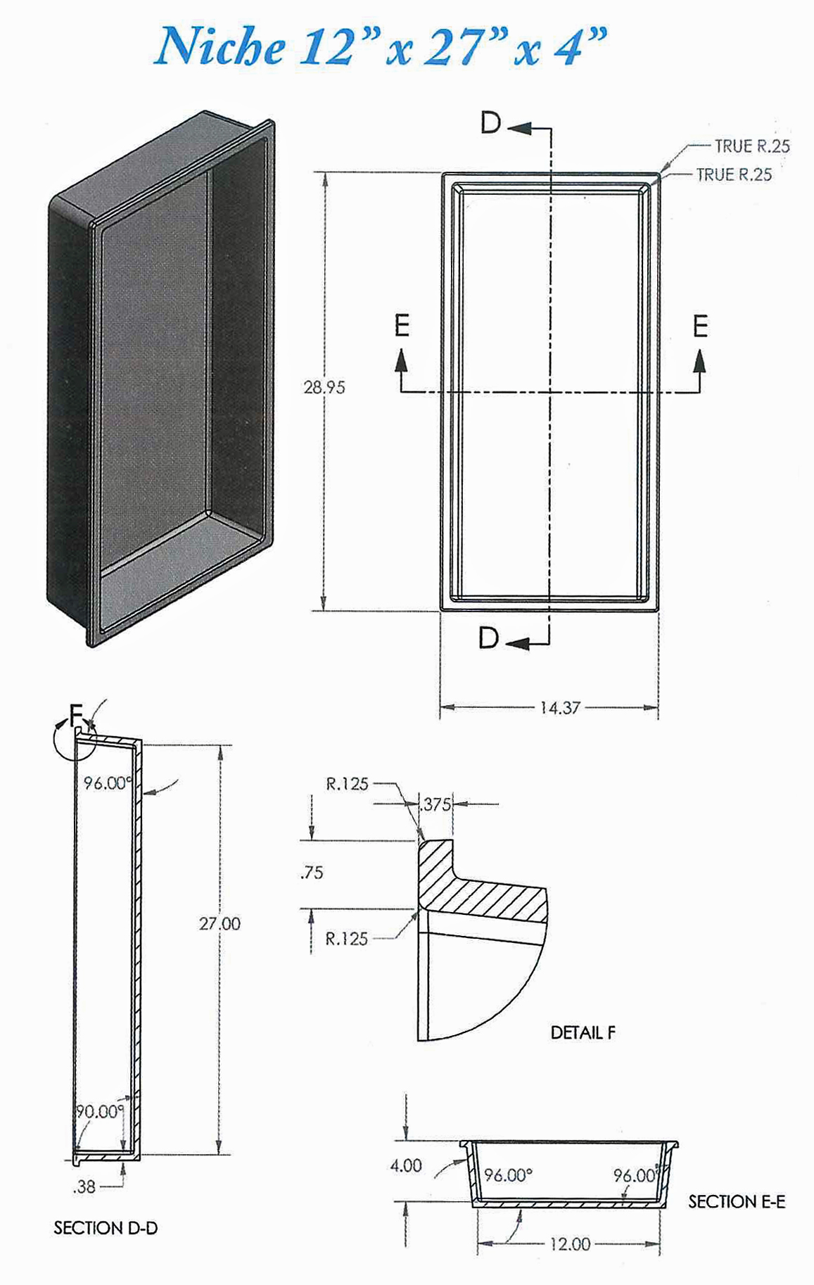 Wall Panel Niche Diagram